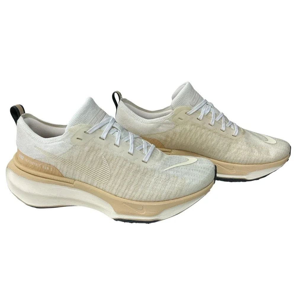 Nike ZoomX Invincible Run FK 3 White Sail Beige DR2615-106 Mens Size 10 With Def